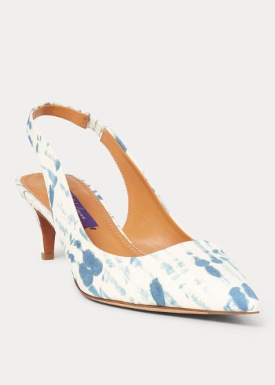 Ralph Lauren Cleo Print Cotton Pumps Dame Danmark (PEVFI0429)